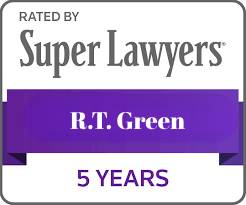 Rated by Super Lawyers 5 Years R.T. Green