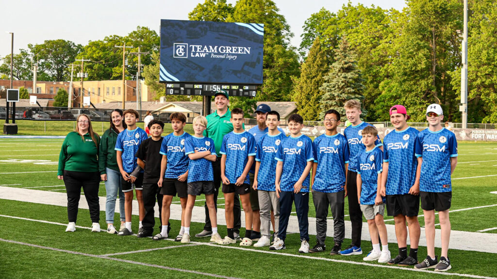 Team Green Law is a proud sponsor of Fort Wayne FC.
